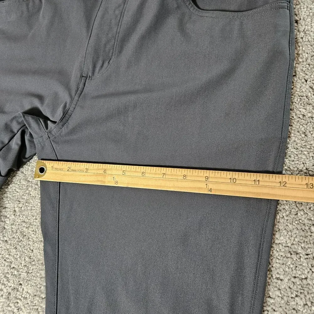 Vuori Meta Pants Men's 34X31 Gray Tapered Chino Modern Minimalist Stretch V430